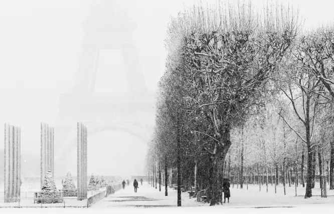 Paris in wintertime