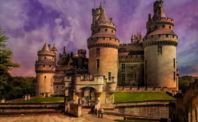 Chateau de Pierrefonds, one of the popular castles to visit on a day trip from Paris