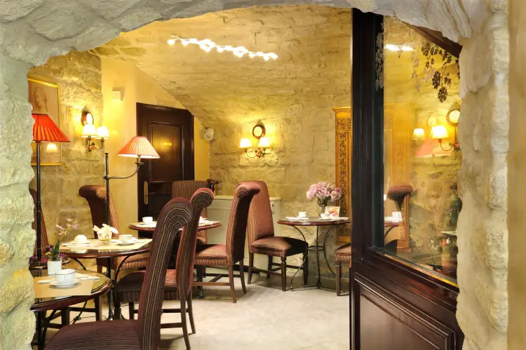 Inside the historic Hotel des Grands Hommes in Paris