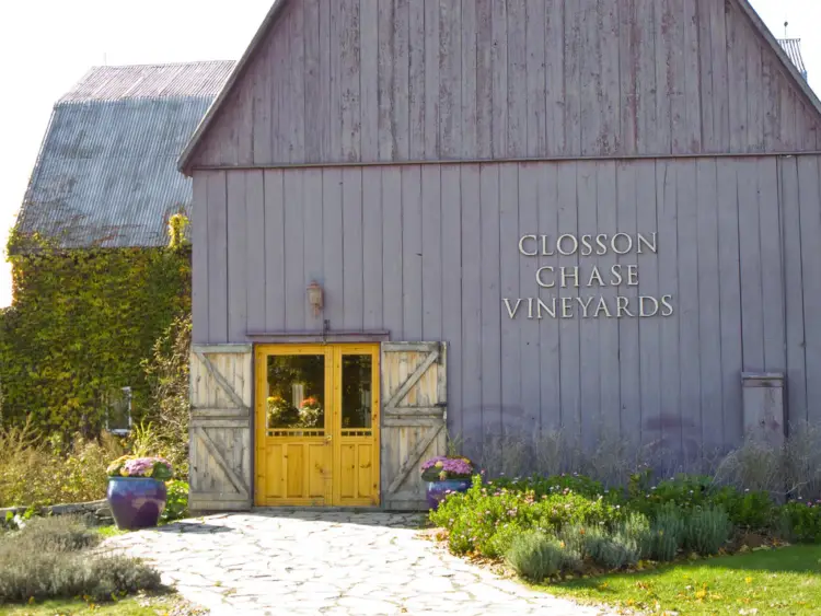 Closson Chase Vineyards in Prince Edward County 