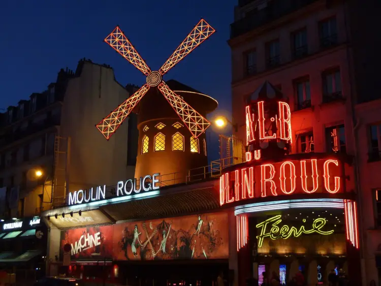 The Moulin Rouge, one of the things to avoid in Paris if you're looking for a genuine experience