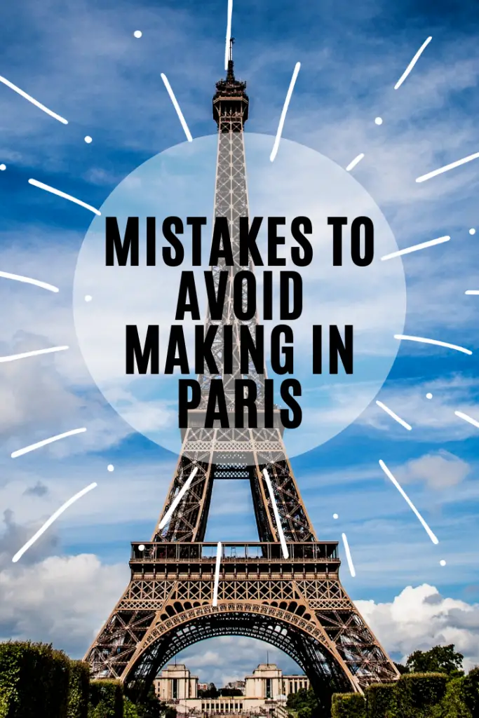 Things to Avoid in Paris Pin