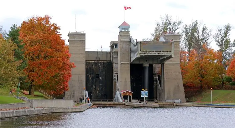 The Liftlocks, which are one of the main attractions in Peterborough and the Kawarthas