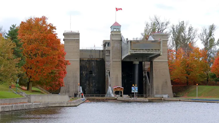 The Liftlocks, which are one of the main attractions in Peterborough and the Kawarthas