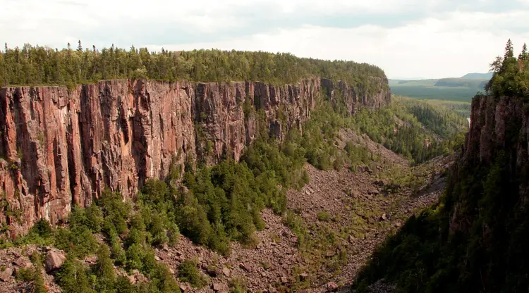 Ouimet Canyon, one of the most unique places to visit in Ontario