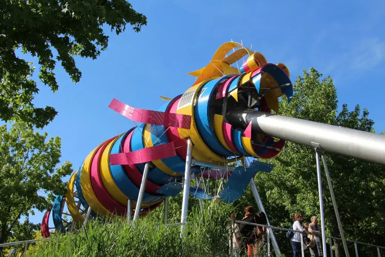 Parc de la Villette, one of the favourite parks in Paris amongst toddlers