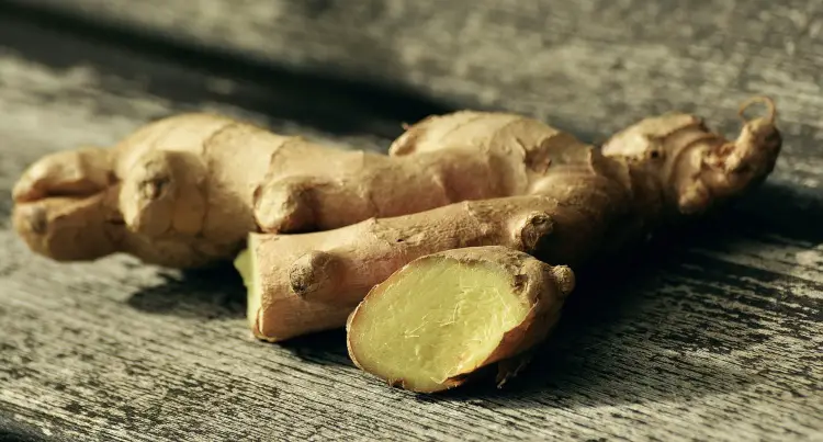 Ginger root, which can be used as an aid to not get seasick