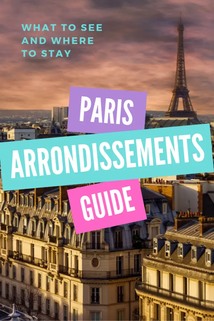 Paris arrondissements guide pin