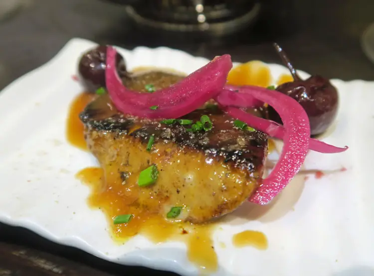 Foie gras, a French delicacy served in many Paris restaurants