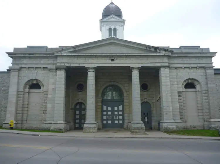 The main entrance at Kingston Penitentiary
