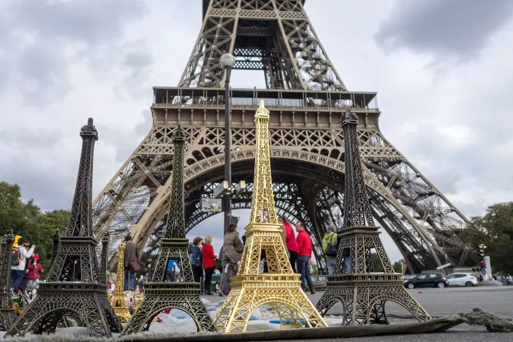 Eiffel Tower souvenirs in Paris