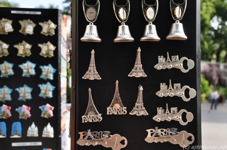 Paris fridge magnet souvenirs