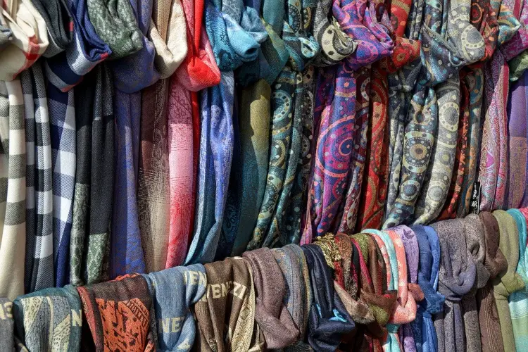 Souvenir scarves in Paris