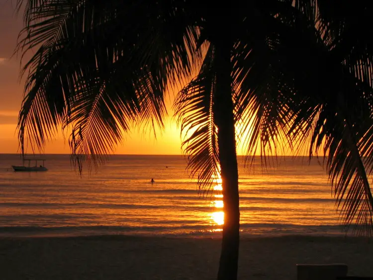 Watching the sunset, which was my favourite thing to do in Negril