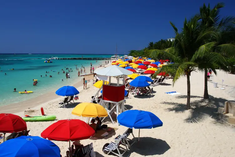Visiting Doctor's Cave Beach, which is one of the popular things to do amongst cruise ship passengers in Montego Bay