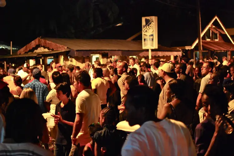 The Gros Islet Street Party, which is is one of the most fun things to do in St. Lucia.