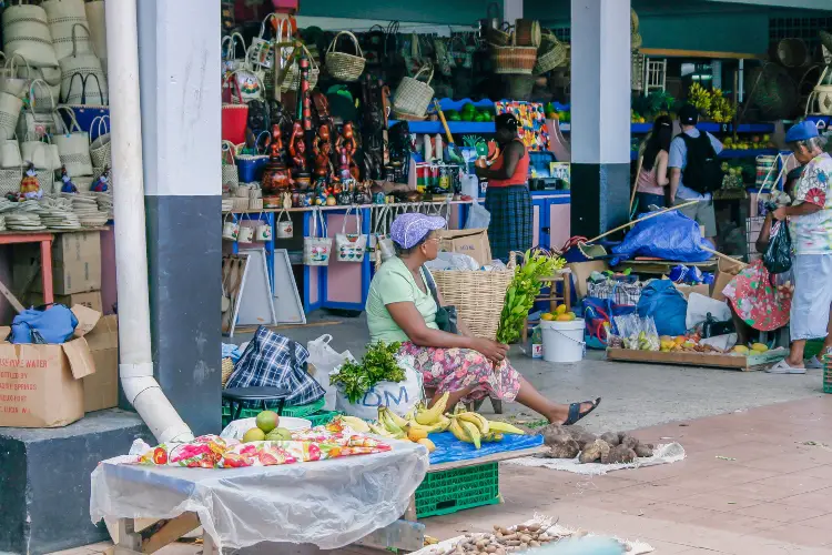 The Castries Market, interesting facts about St. Lucia