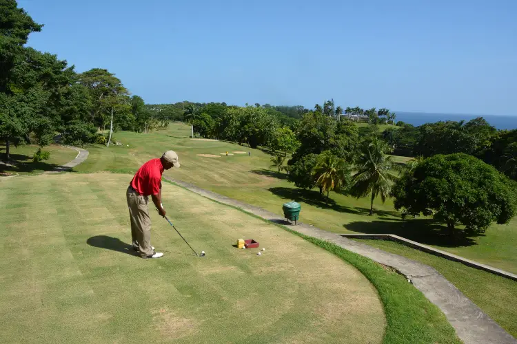 Golfing, a great thing to do at the Tryall Club in Montego Bay. 
