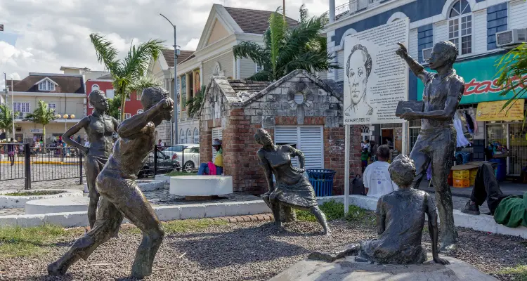Sam Sharpe Square, an important place to visit on any history tour in Montego Bay.