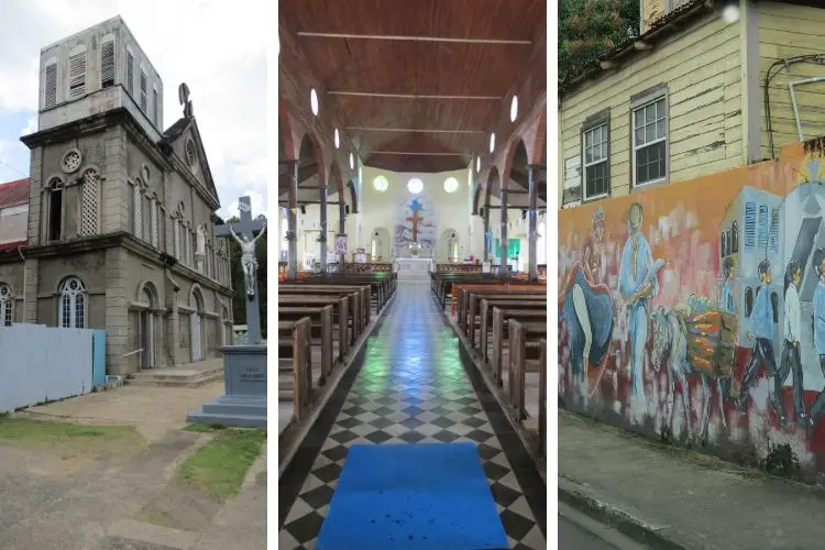 The Anse la Raye Catholic Church, a stop on our Island Expo Tour with Real St Lucia Tours - tour review