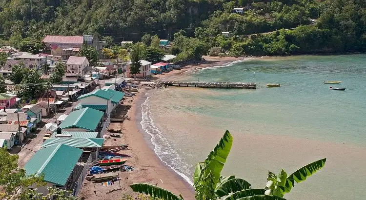 Anse la Raye, a fishing village we visited on our Island Expo Tour with Real St Lucia Tours - tour review