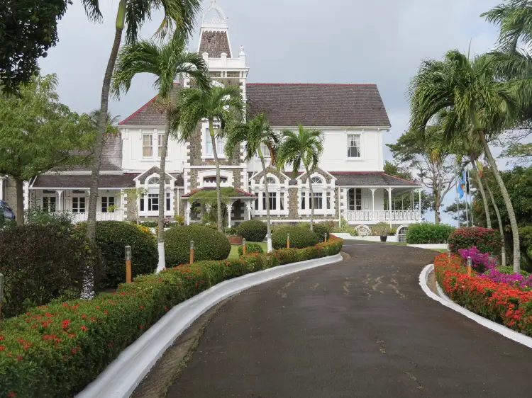 The Governor Generals house in St. Lucia, one of the stops on our Island Expo Tour with Real St Lucia Tours - tour review