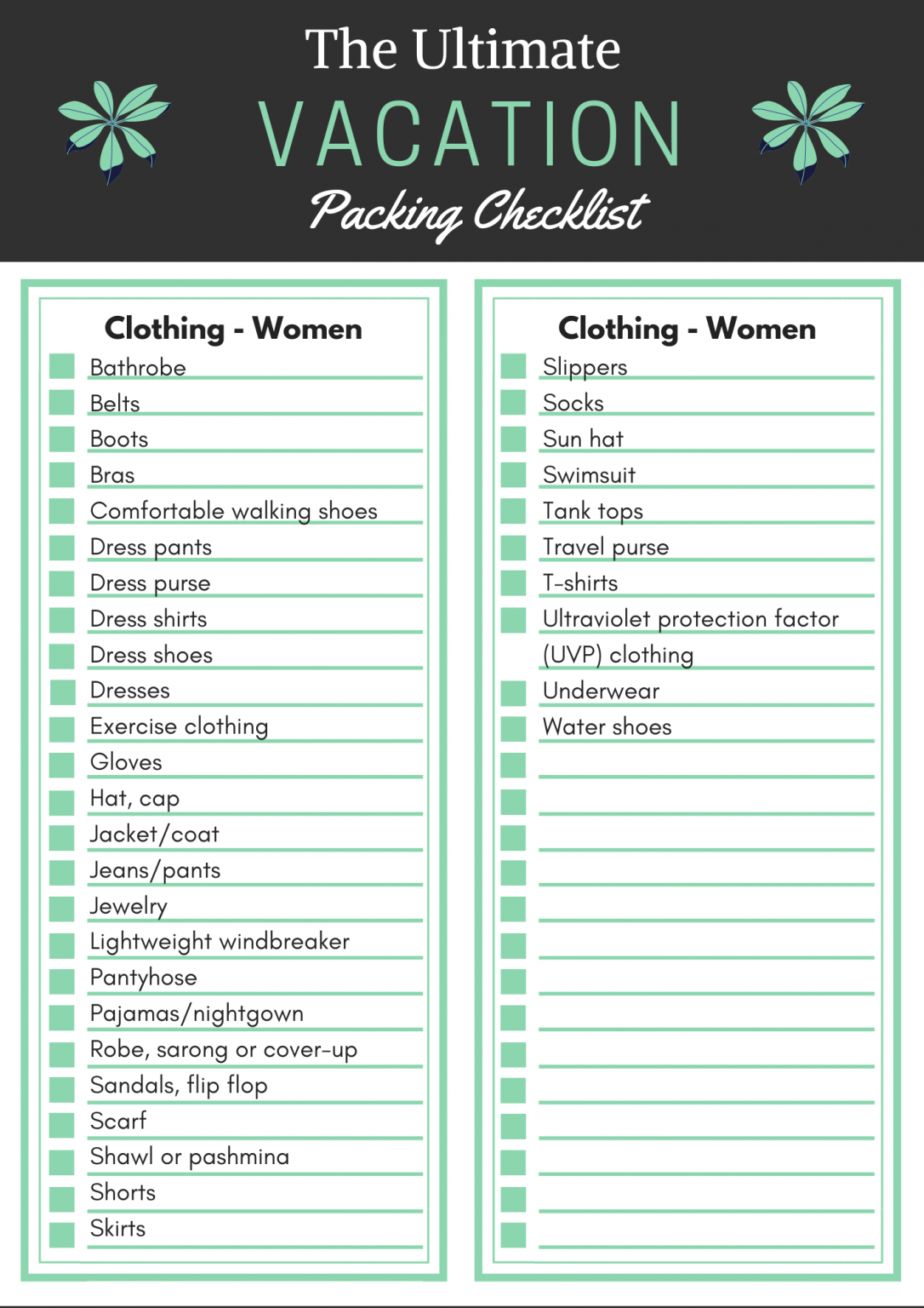 the ultimate vacation packing checklist my canadian passport