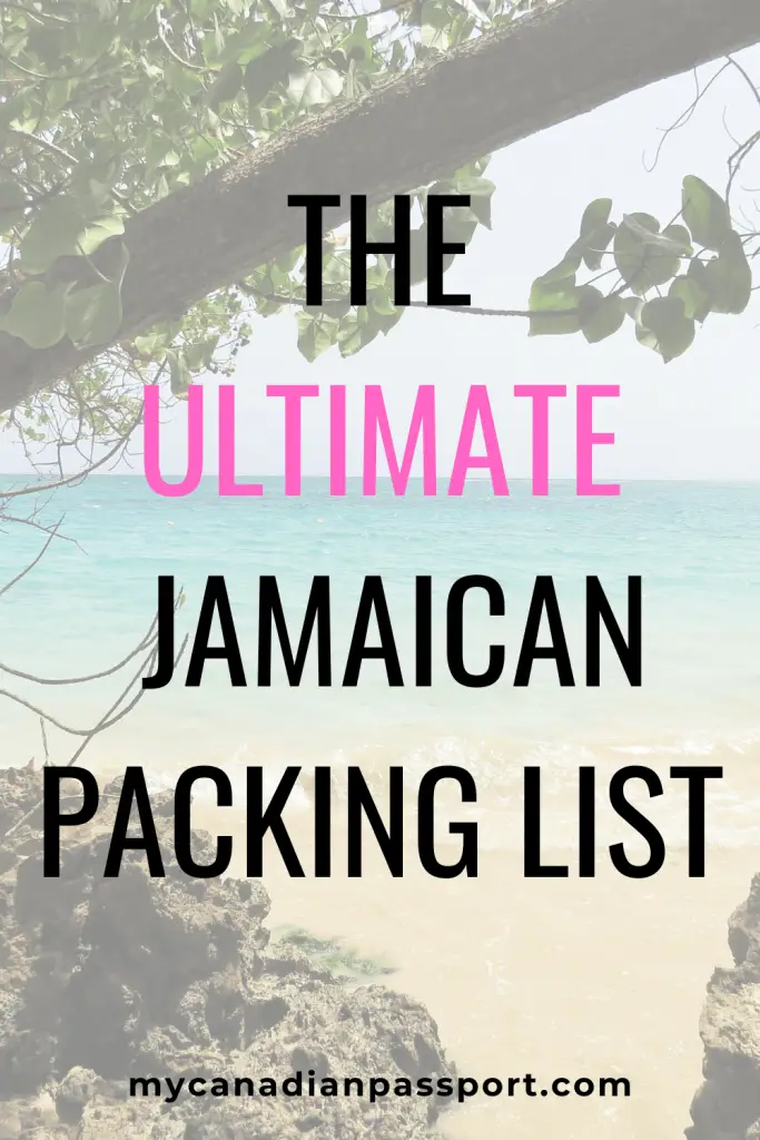 Packing List for Jamaica pin