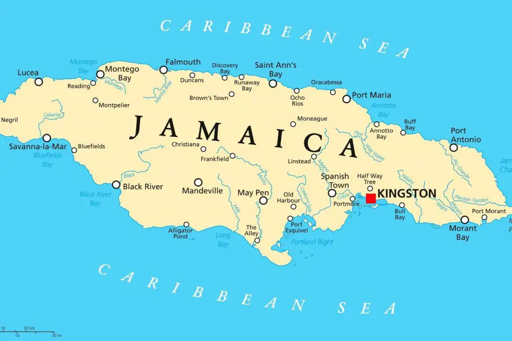 facts-about-jamaica-map