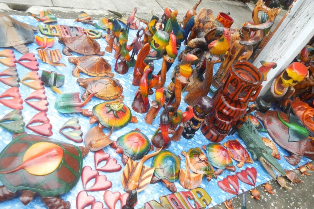 Souvenirs from Jamaica - wood carvings
