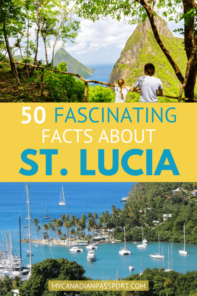 Facts About St. Lucia pin
