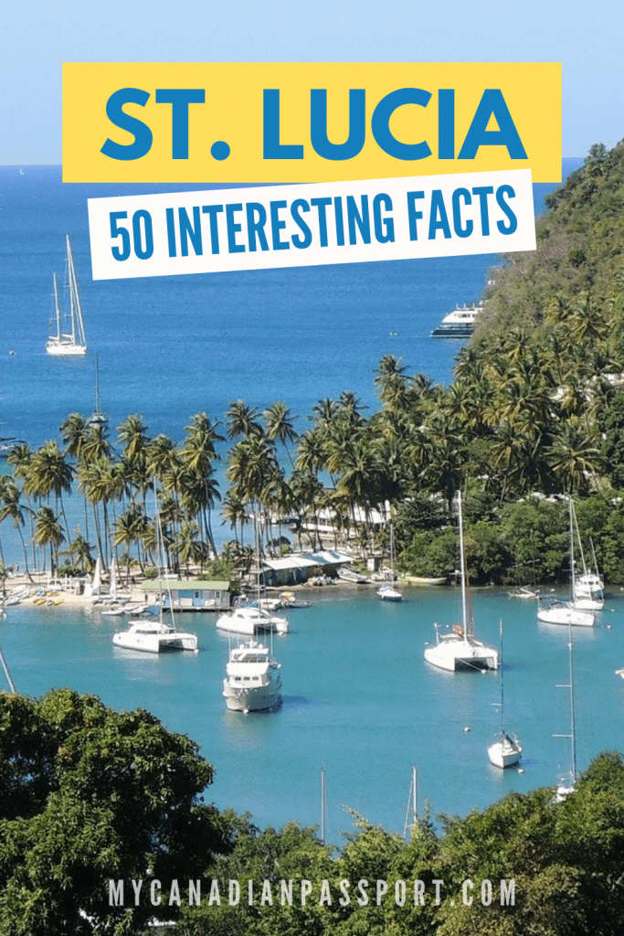 Facts About St. Lucia pin