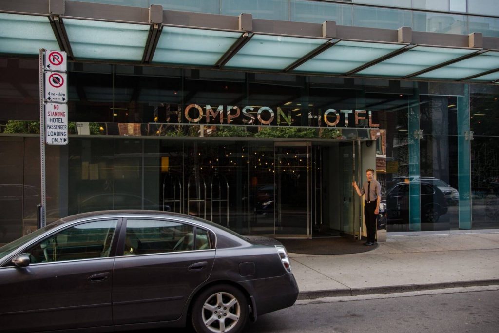 Thompson Toronto is one of the elite group of hotels with a rooftop pool. Image by Jeff Hitchcock on Flickr