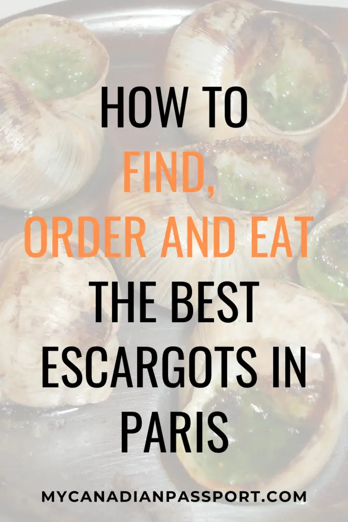Best Escargot in Paris Pin