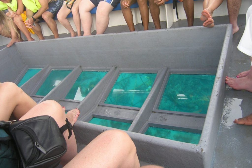 how to avoid getting seasick glass bottom boat