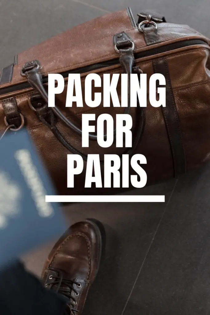 What to pack for Paris pin