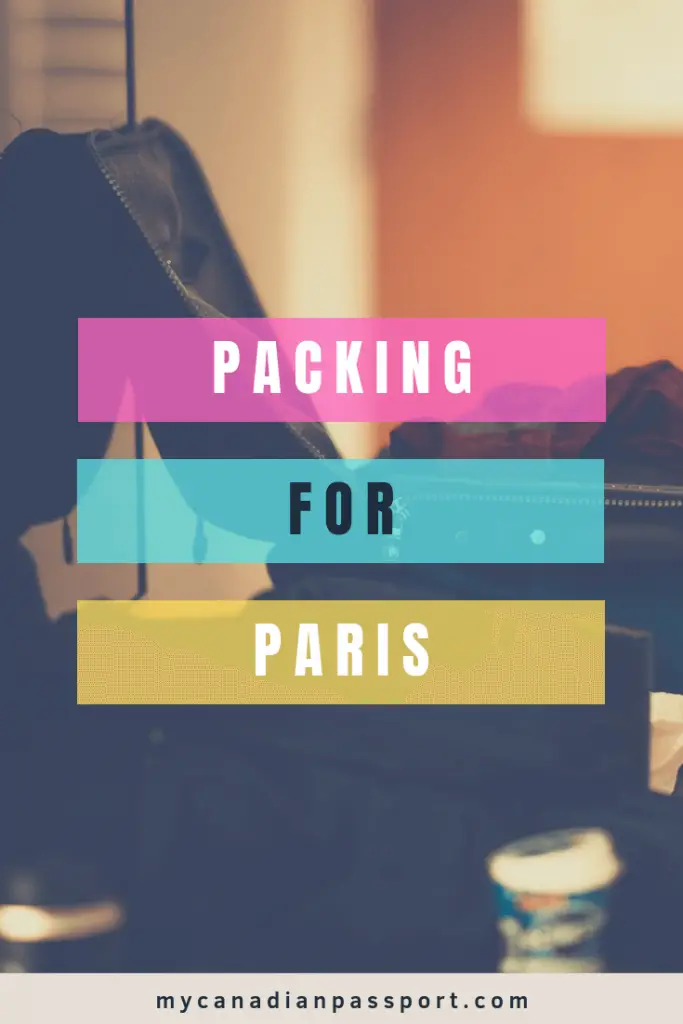 What to pack for Paris pin