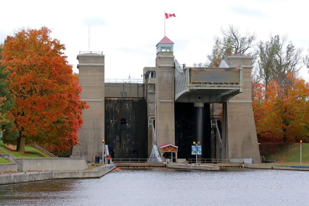 Peterborough Lift Locks. A popular place to visit in Peterborough and the Kawarthas