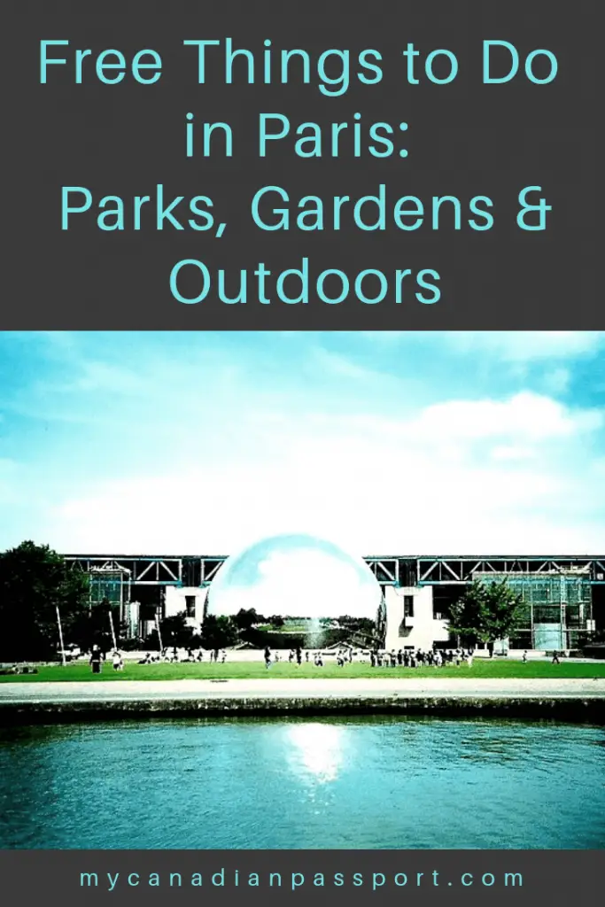 Free Attractions things to do in Paris parks gardens outdoors