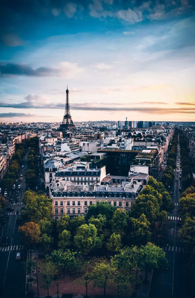 Unique Places in Paris to View and Photograph the Eiffel Tower view from the arc de triomphe