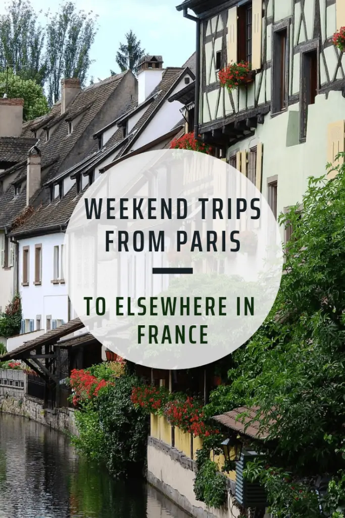 weekend destinations from paris pin