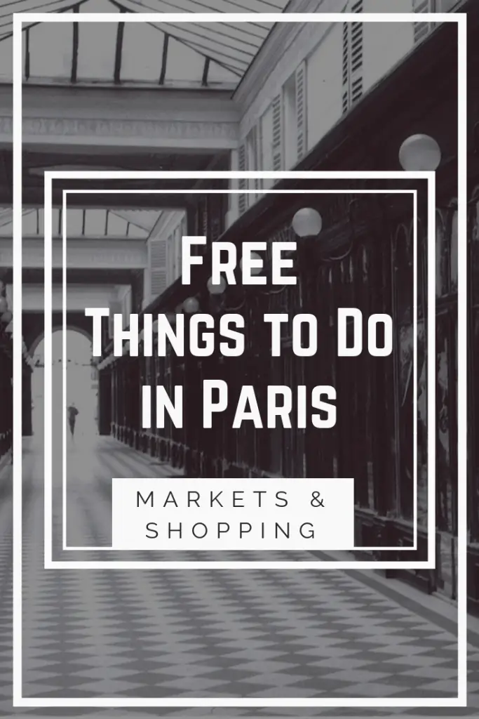free things to do in paris markets shopping 1