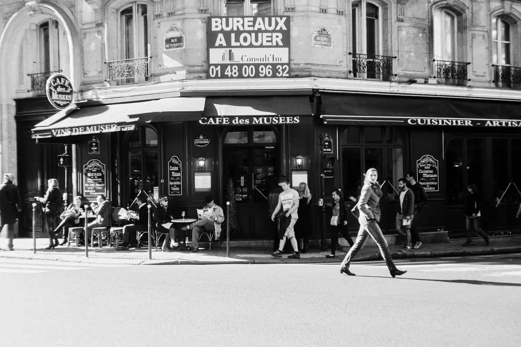 Café des Musées which serves some of the best steak frites in paris