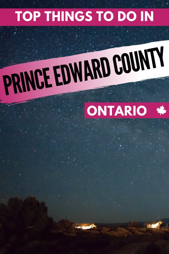 Things to Do in Prince Edward County pin