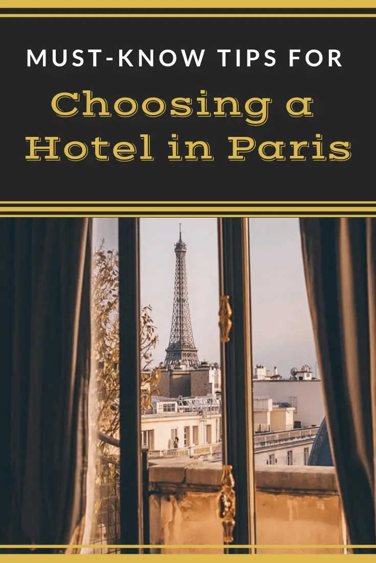 Choosing a hotel in Paris Pin