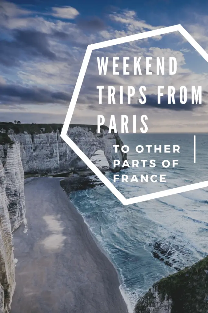 weekend destinations from paris pin