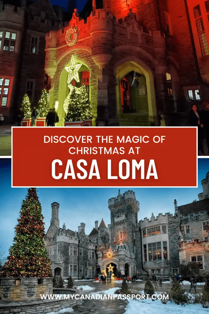 Christmas at Casa Loma pin