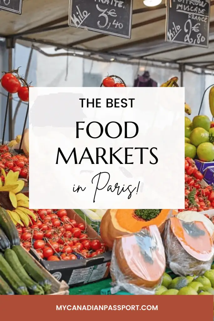 Best Food Markets in Paris pin