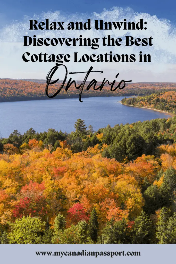 Cottage Locations in Ontario Pin