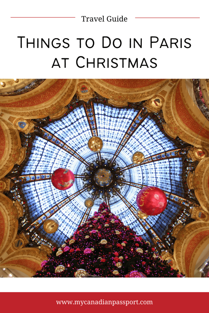 Things to do in Paris at Christmas Pin
